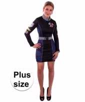 Formule 1 racejurkje zwart blauw plus size