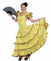 Gele jurk spaanse danseres