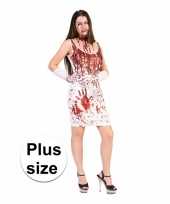 Horror jurk met bloedspetters voor dames xxl