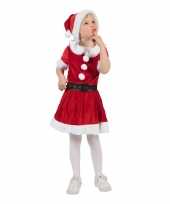 Kerstvrouw jurk met riem voor meisjes
