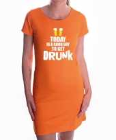 Oranje good day to get drunk dress koningsdag jurkje voor dames 10289602