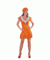 Oranje matrozen pakje voor dames